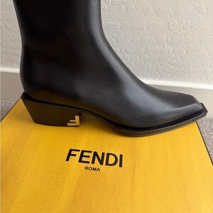 Brand new with tags Fendi Black Leather Boots